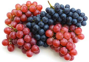 Red and Black Grapes A CloseUp View of Two Grape Varieties