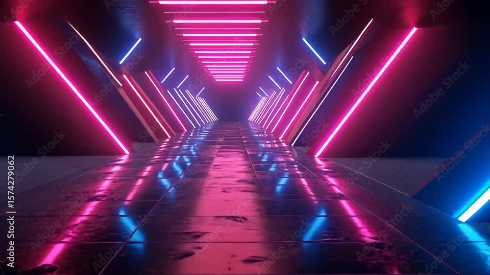 Poster abstract background with glowing lines