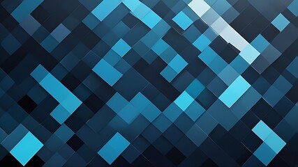 Abstract mosaic background features gradient shades of blue and geometric tile pattern, modern and creative design for digital projects.