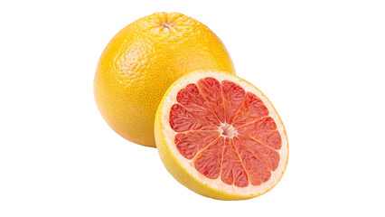 grapefruit over isolated on transparent background