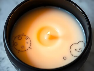 Luxury Scented Candle: Celestial Designs & Warm Glow