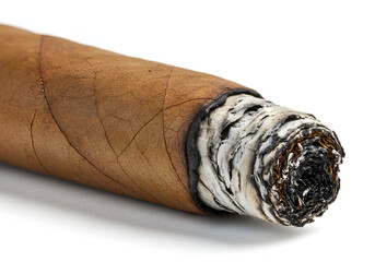 Closeup of a Partially Smoked Cigar