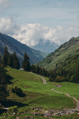 swiss alpine landscape