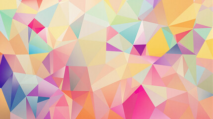 Obraz premium Abstract geometric pattern of pastel triangles.