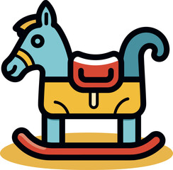 Whimsical Rocking Horse: A Nostalgic Childhood Toy Icon