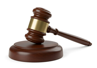 Gavel on Sound Block Symbol of Justice and Law