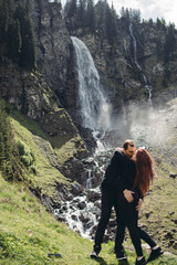 lovers and the waterfall