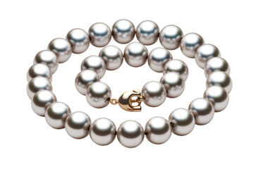 Obraz premium Exquisite Gray Freshwater Pearl Necklace with Clasp