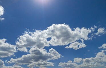 photo of partly cloudy blue sky