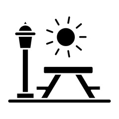 Picnic icon design 