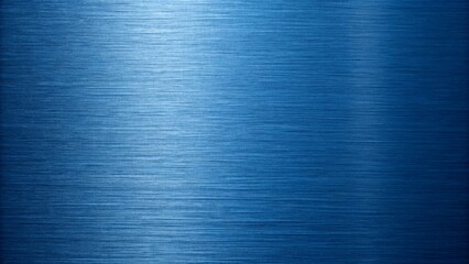 A blue metal surface with a brushed texture creates a cool, industrial background with subtle light reflections