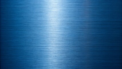 A striking blue metal texture featuring a brushed surface and a central light reflection