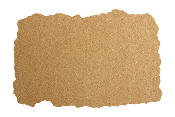 Torn of Brown Paper Texture Piece with Rough Edges. Ideal for Creative Project.