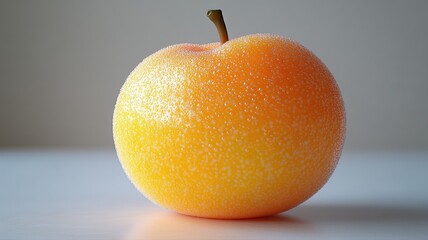 Frosted Orange Fruit Macro with Unique Texture frosty texture frozen fruit cold sweet fresh plum icy