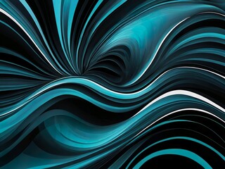 Dynamic Blue Wave Abstract