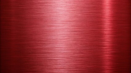The red metallic texture with horizontal brushed lines creates a modern industrial background