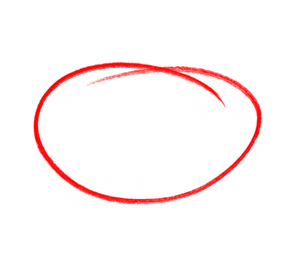 Red Hand-Drawn Scribble Circle PNG - Sketchy Oval Highlighting Image, red circle For marking text, numbers, marker pen, pencil, logo, hand-drawn doodle grunge circle highlights 