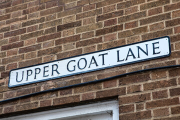 Obraz premium Upper Goat Lane in Norwich, UK