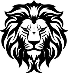 Obraz premium Lion | Minimalist and Simple Silhouette - Vector illustration