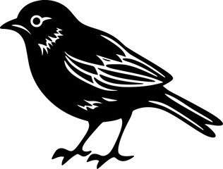 Fototapeta premium Sparrow - Minimalist and Flat Logo - Vector illustration