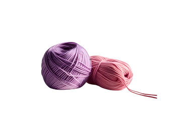 Soft Wool Yarn Ball Resting on White Background &ndash; Clean Minimal Aesthetic for DIY Needlework, Textile Design, and Cozy Home Projects