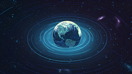 earth in space
