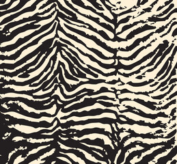 Animal skin seamless pattern. zebra , zebra with flowers, zebra with leo. vector illustration  © DESIGN CENTER