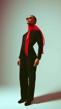 SO SHI &ndash; Distance Mood | Slow camera pullback on futuristic fashion pose