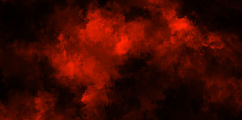 Dark red powder explosion cloud on black background. Abstract red and black grunge texture smoke. smoke fog misty texture overlay on dark black. paranormal red mystic smoke, clouds for movie.