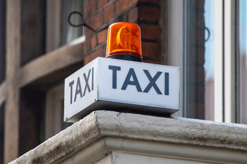 Taxi Sign in Westminster, London