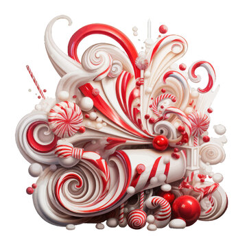 Naklejki candy cane