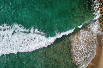 aerial photography of ocean and sea surfaces showcasing comparison of various water bodies across different