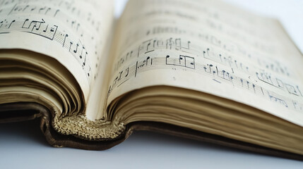 Christian Hymnal Book for Church Services - Isolated on White Background