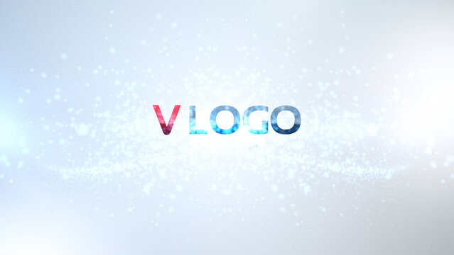 Light Streak Logo Reveal - Vibrant logo design showcasing dynamic particle effects with bright energy waves creating a standout visual