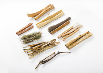 9 Objects for Indian culture Navgrah Puja Samagri for havan 9 different type of forest woods Like...