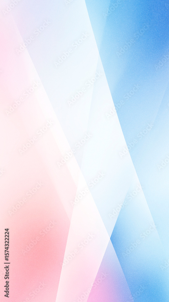 Poster abstract gradient illustration featuring soft pink and blue hues blending seamlessly, creating a ser