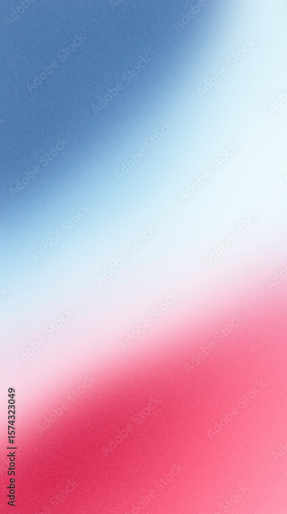 Poster abstract blurred background featuring soft gradients of blue, white, and red colors, creating a smoo