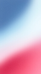 Abstract blurred background featuring soft gradients of blue, white, and red colors, creating a smooth and calming visual effect for artistic or design purposes