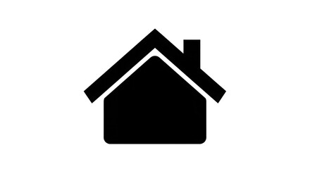 House outline isolated on a transparent background