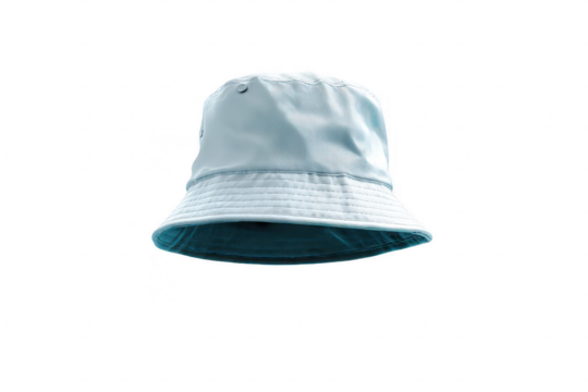 Light gray bucket hat, isolated