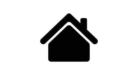 House outline isolated on a transparent background