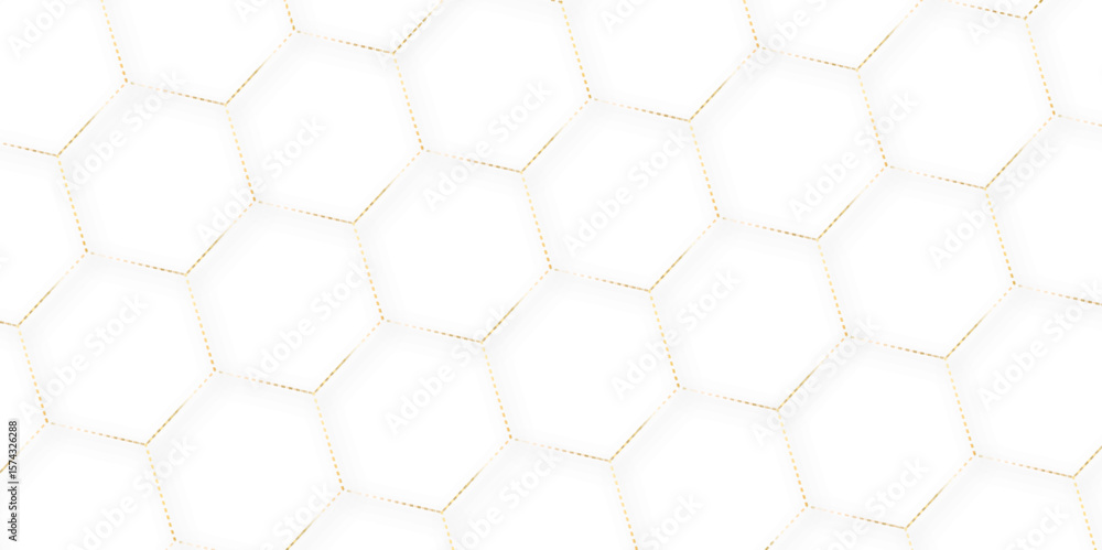 Poster abstract background colorful hexagon dot line with seamless geometric pattern texture. futuristic ge