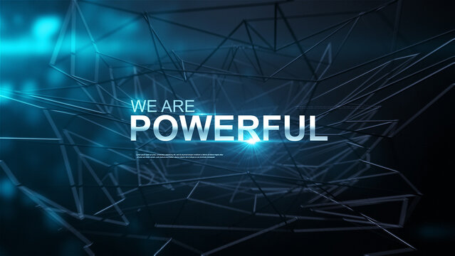 Intense Titles - Conceptual Template of Digital Connectivity and Modern Technology