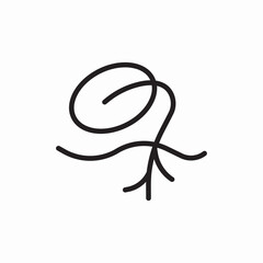 sprout planting root
 icon vector 