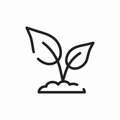 Sprout plant
 icon vector 