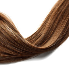  thin strand of straight hair on a transparent background