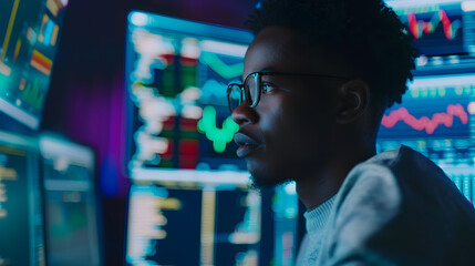 Technology Analyst Digital Invesment, Photo of a technology analyst working