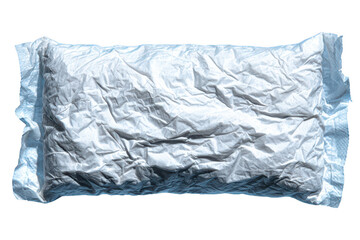 Obraz premium Wrinkled, light-gray, rectangular package