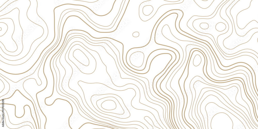 Poster abstract topographic map contour, white background and color wave lines pattern texture. geographic 