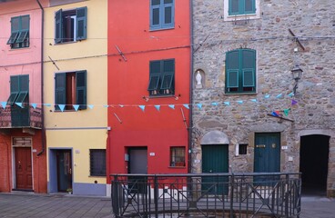 colorful houses in venice